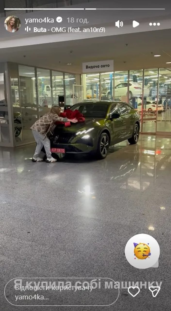 Яна Глущенко придбала новий Peugeot 408 за понад $30 тисяч